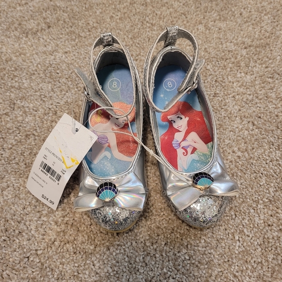 NWT Target Kids Glitter Heel Shoes Size 8 - Picture 5 of 8